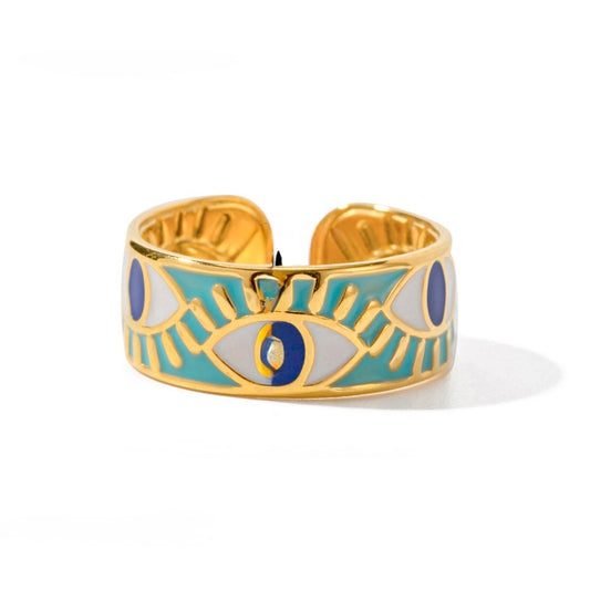 Evil Eye Adjustable Ring