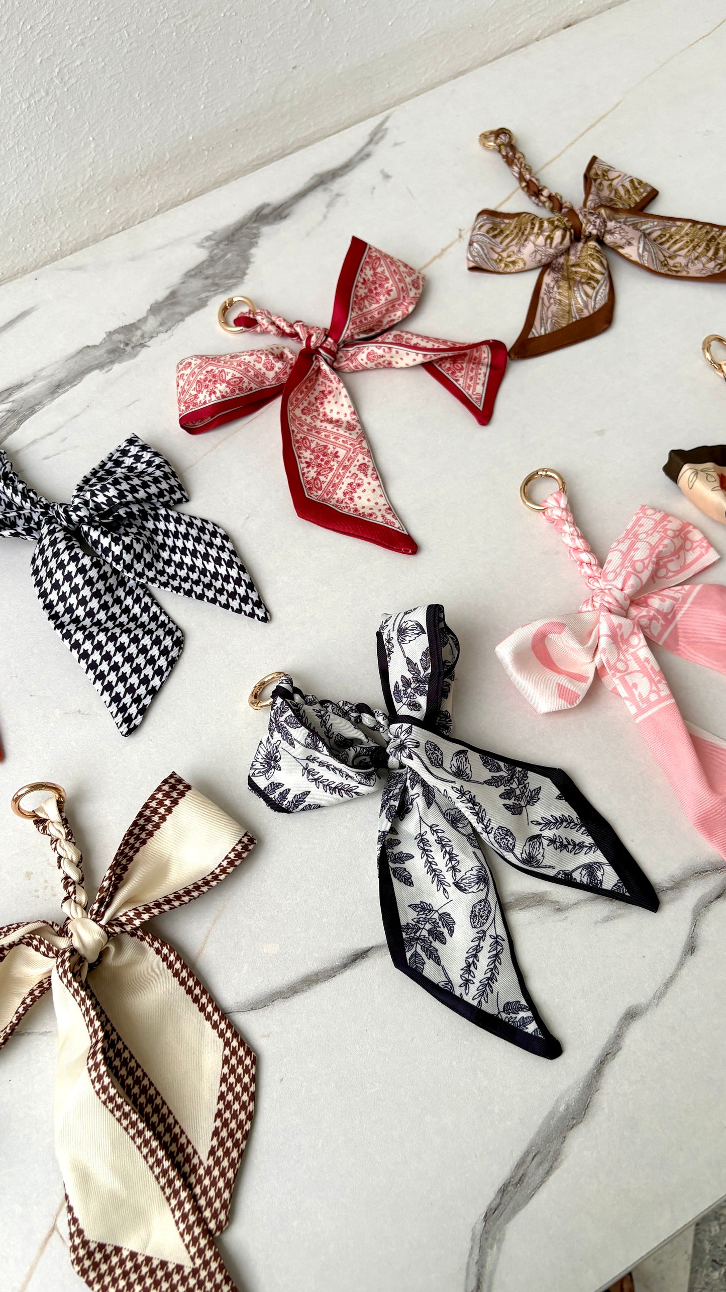 Satin Bow Bag Charms