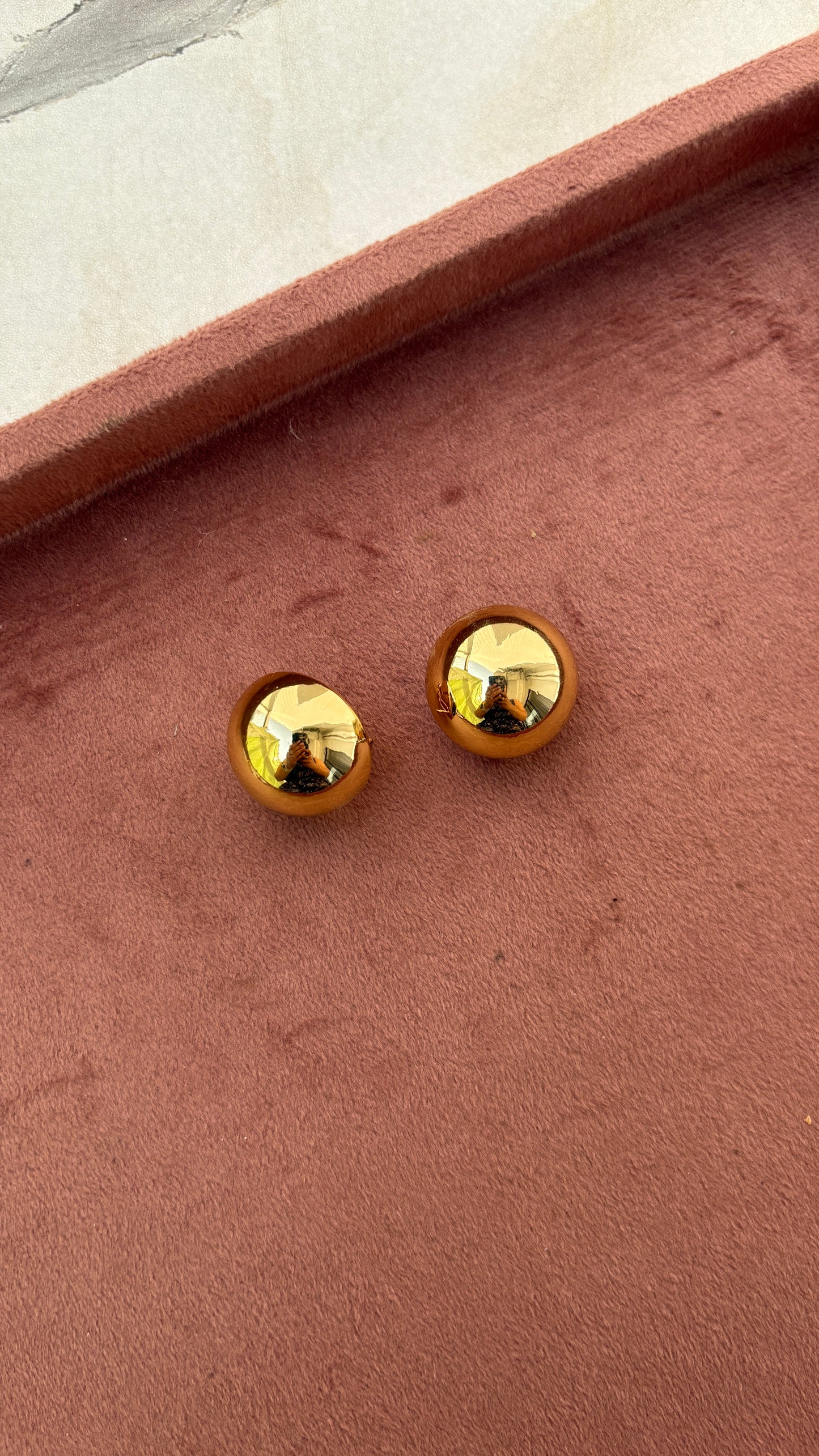 Large Dome Earrings