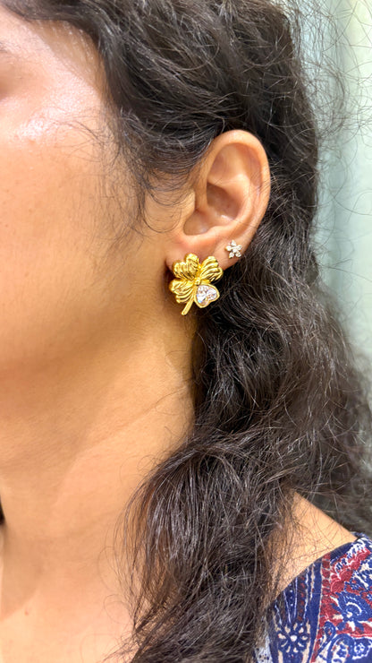 Heart Flower Earrings