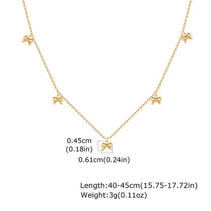 Mini Bow Charm neckchain