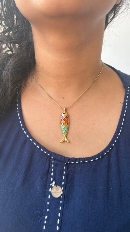 Fish Pendant Necklace