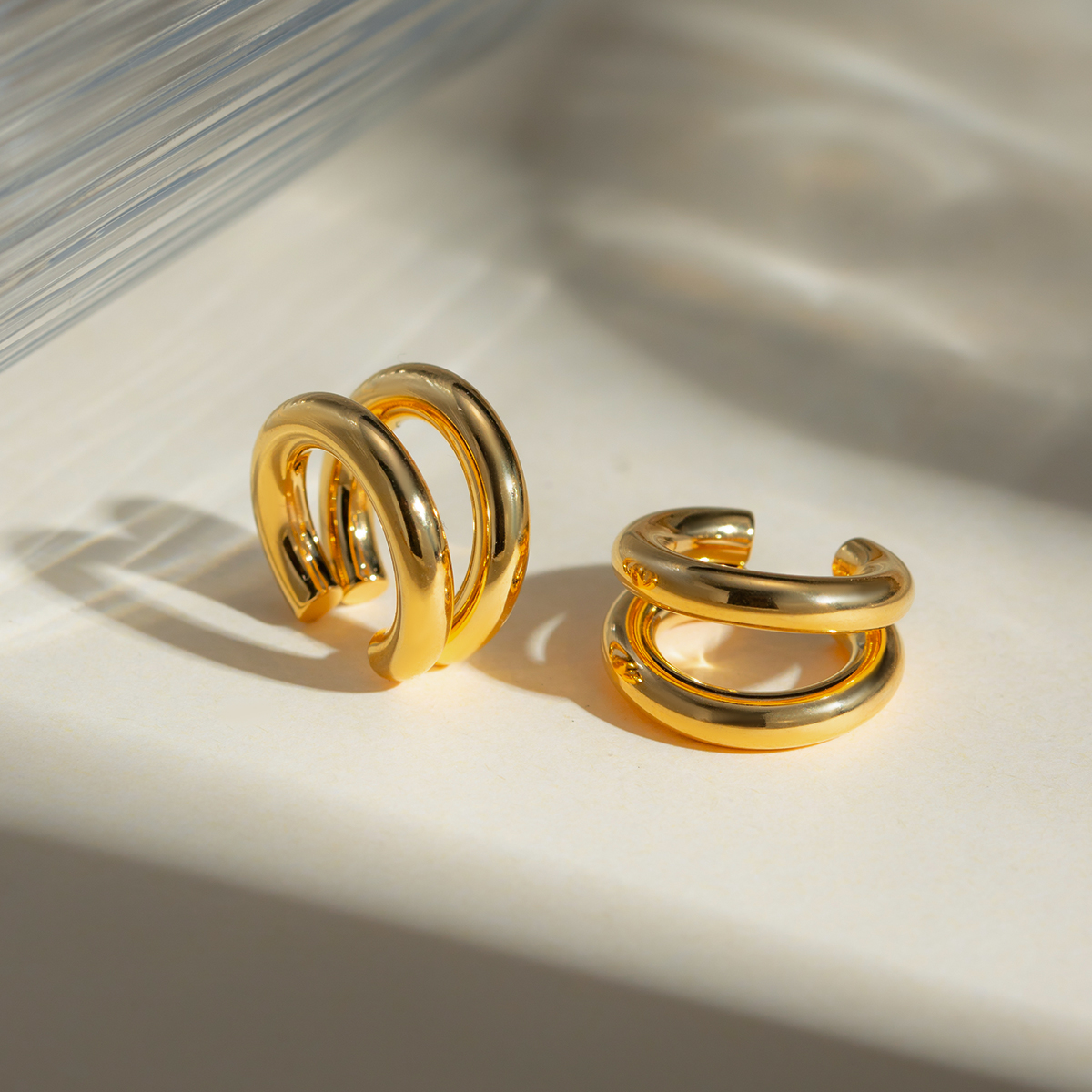 Golden Clip on earring