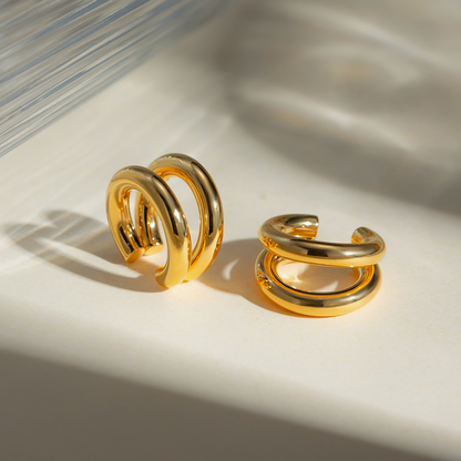 Golden Clip on earring