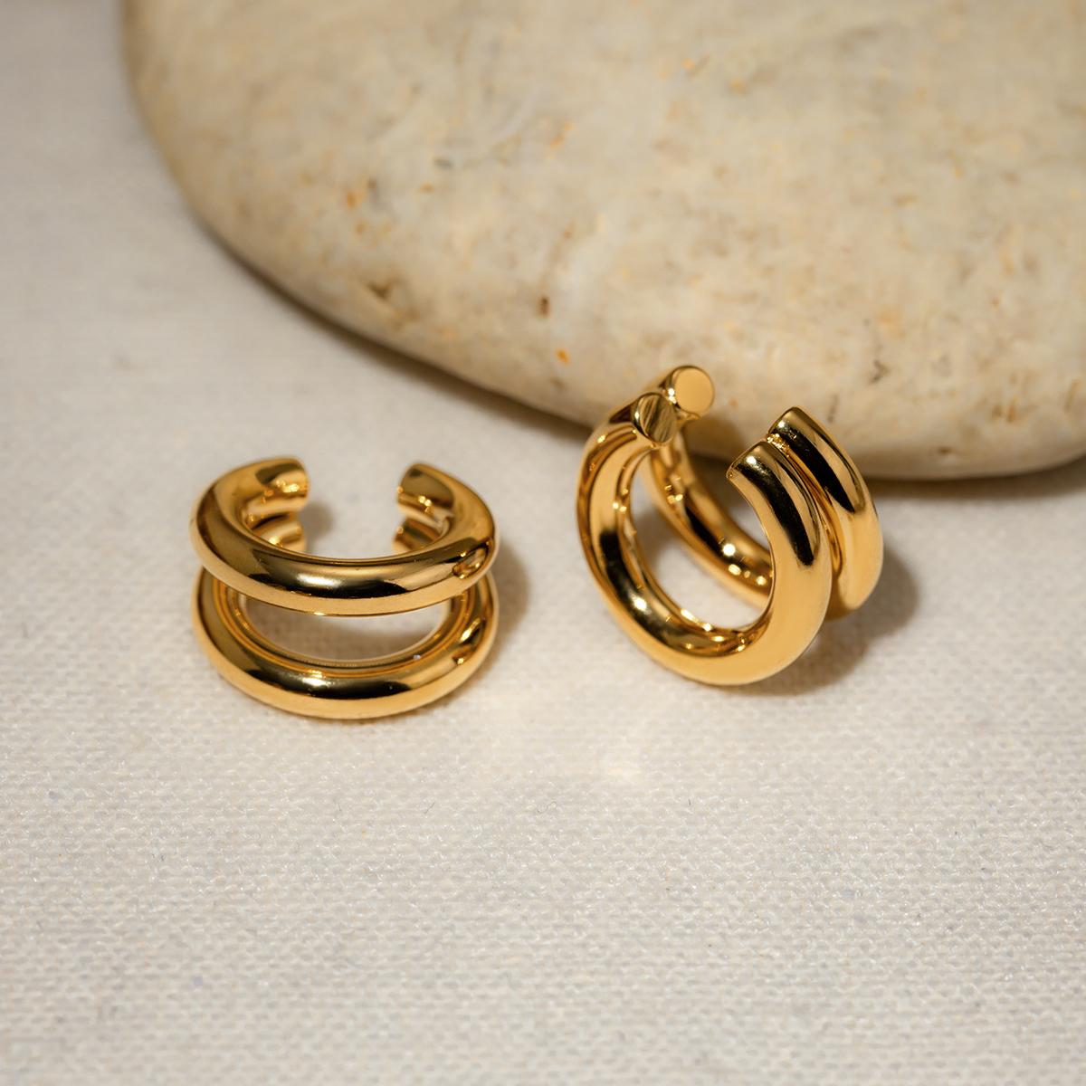 Golden Clip on earring