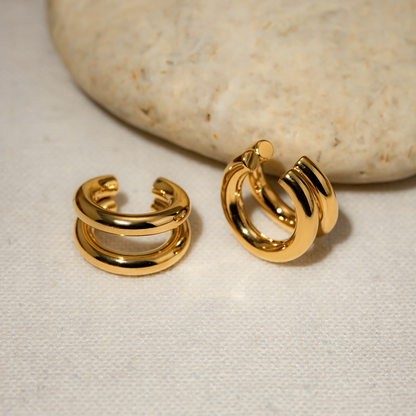Golden Clip on earring