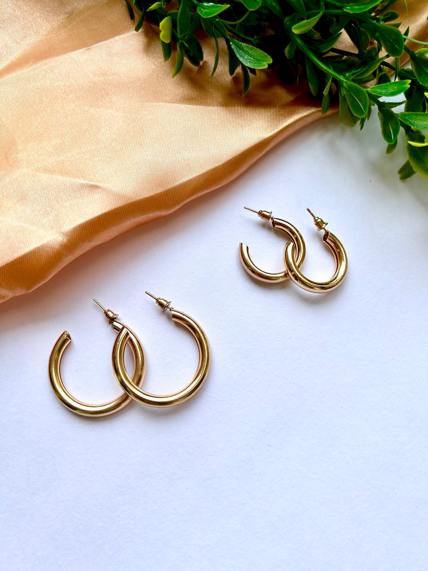 Golden Pipe Hoops