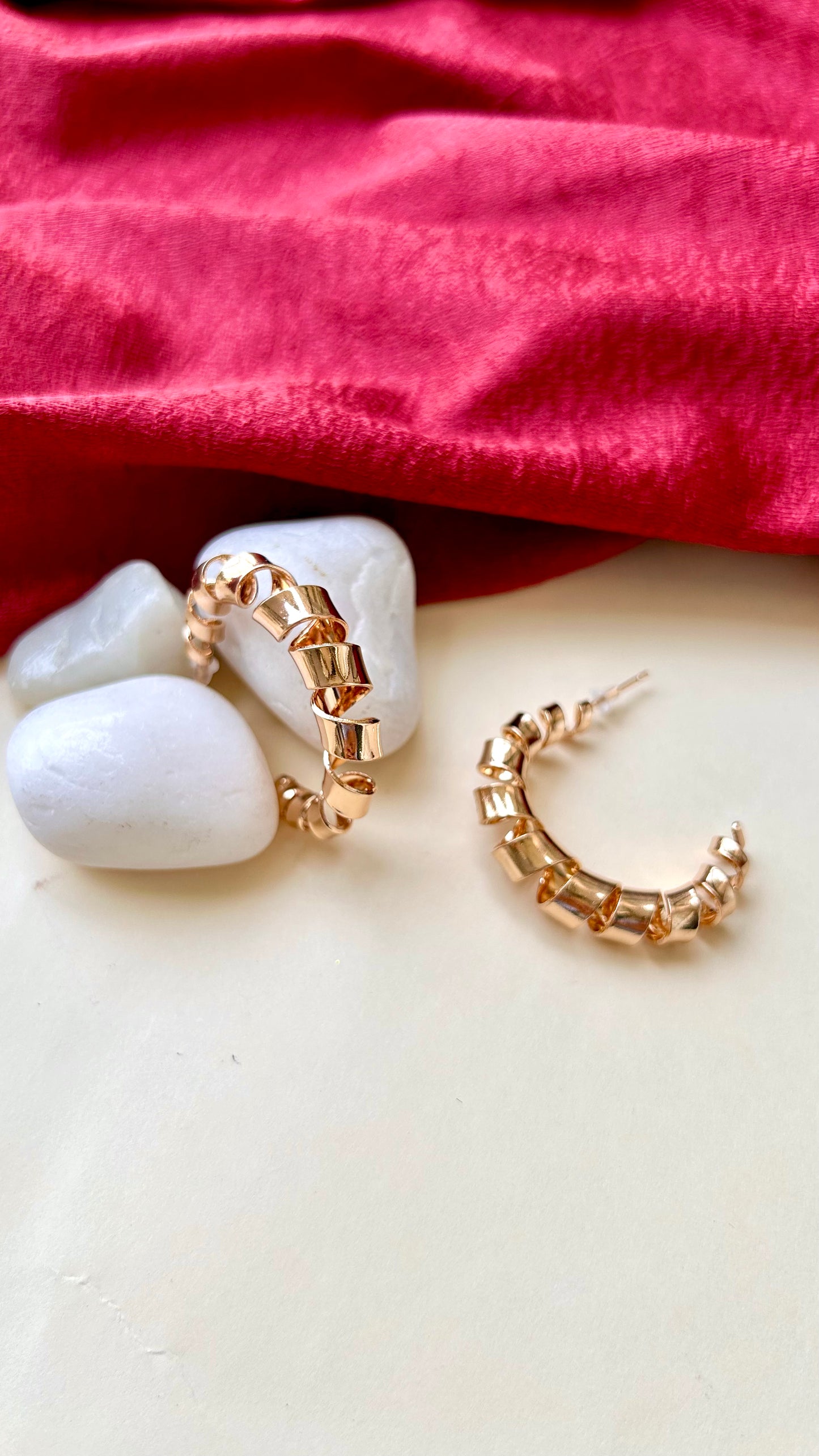 Golden Spiral Earrings