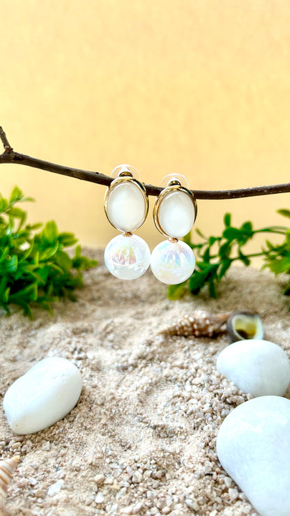 Rainbow Pearl Earrings