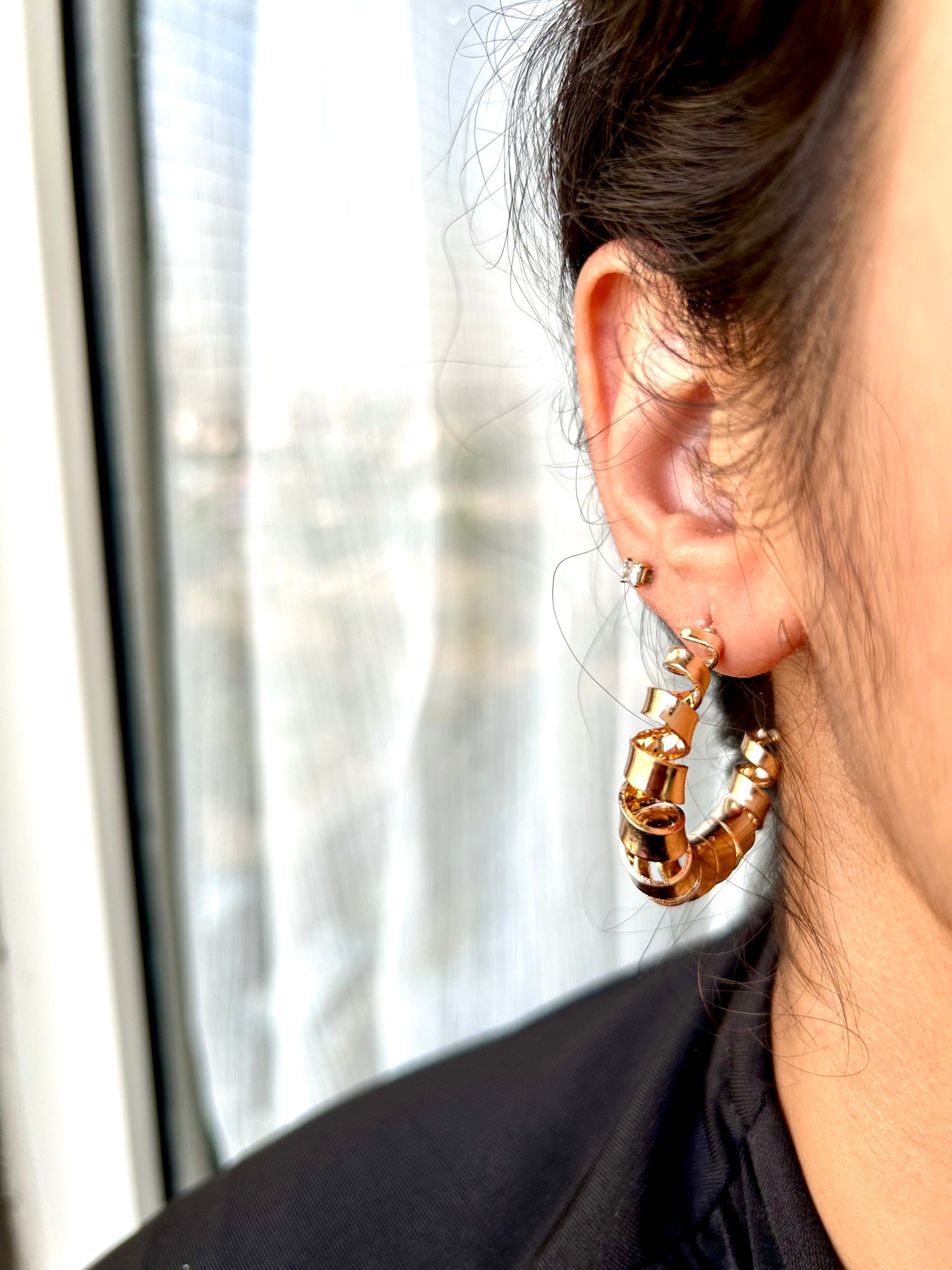 Golden Spiral Earrings